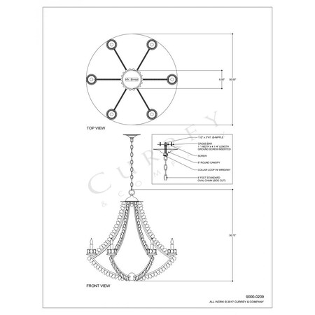 Currey Saltwater Chandelier 9000-0209